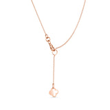 Mystical Love Rose Gold Diamond-Embellished Heart Necklace – Pink